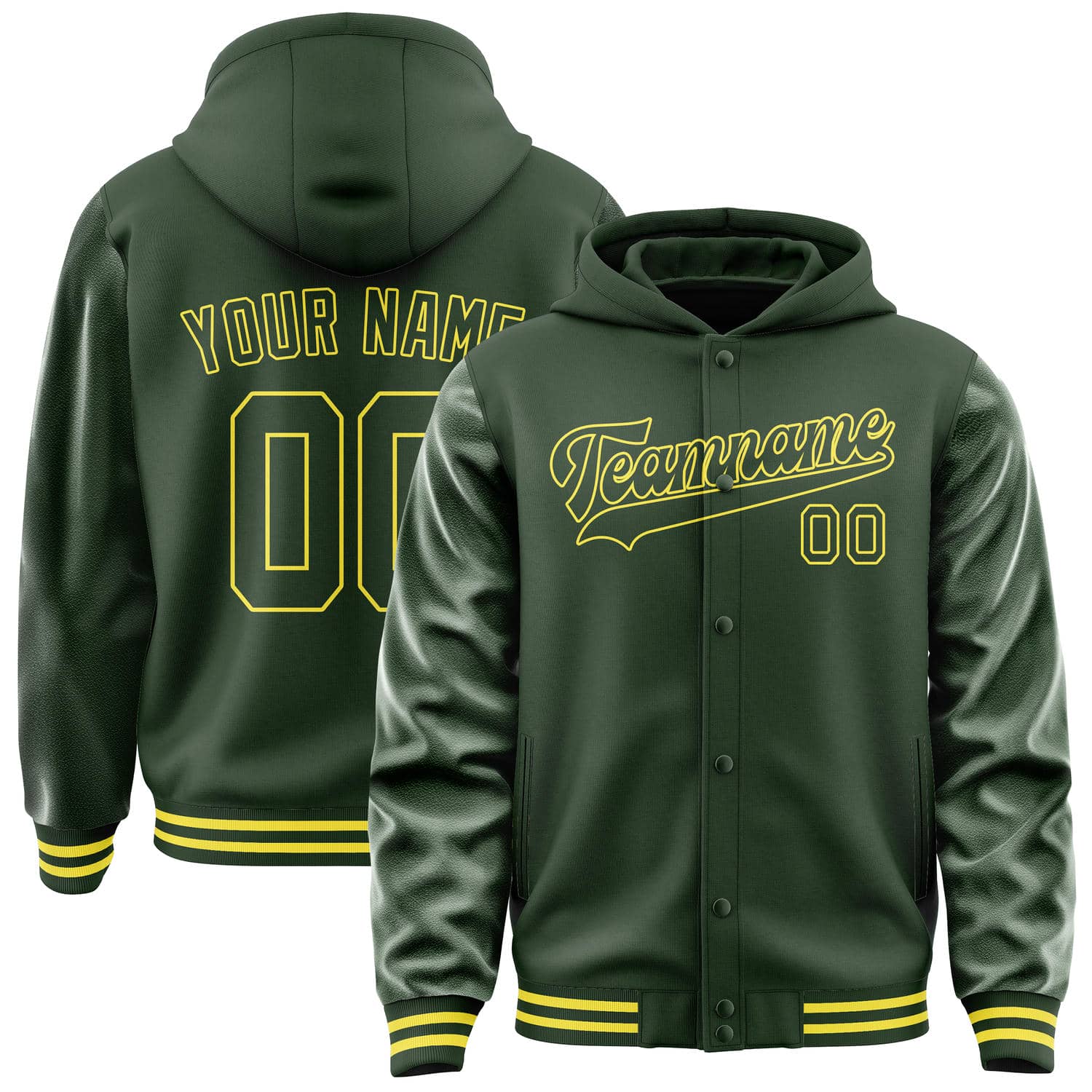 Custom Dark Green Dark Green Jacket