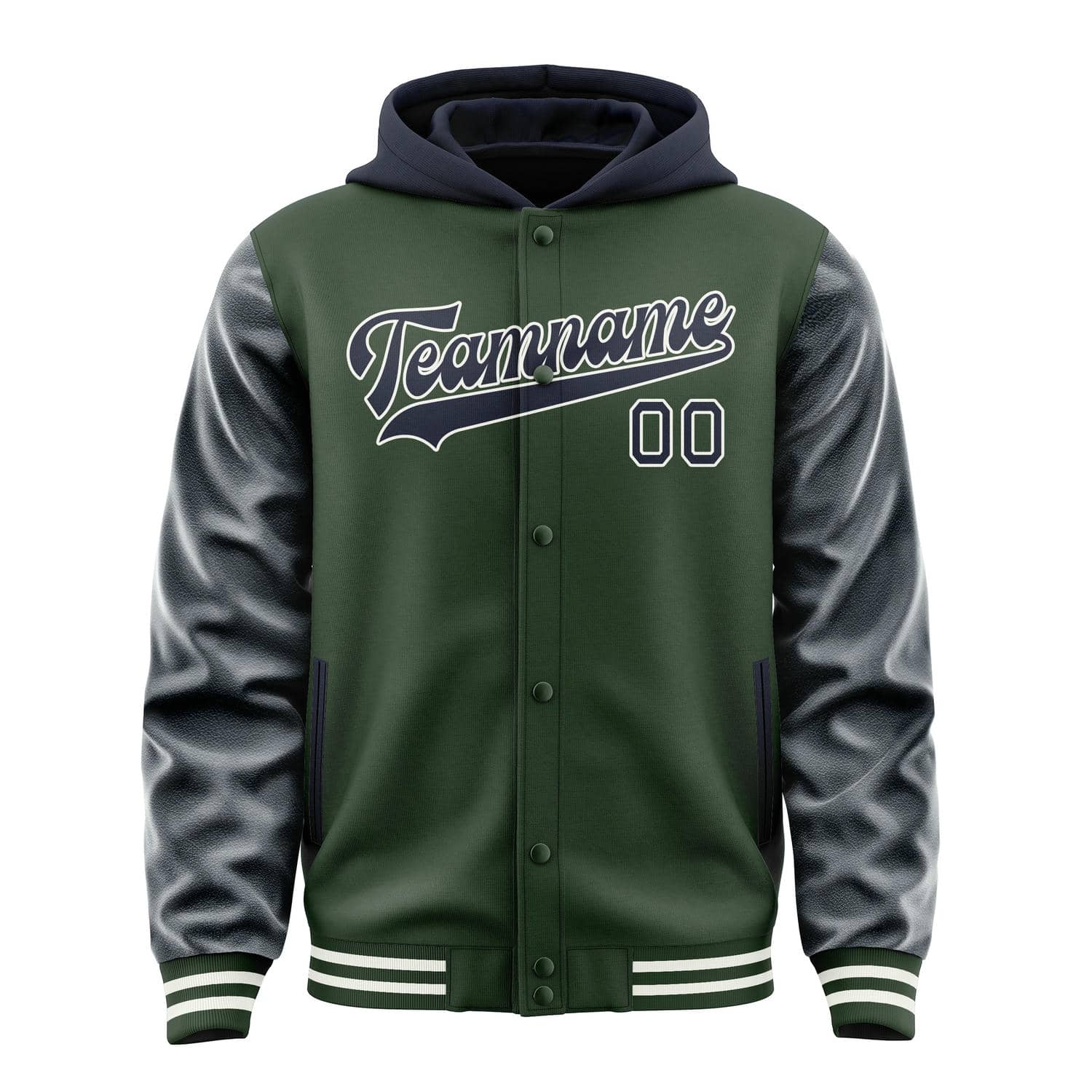 Custom Dark Green Navy Jacket