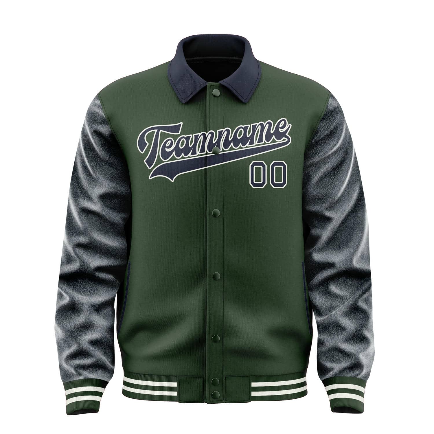 Custom Dark Green Navy Jacket