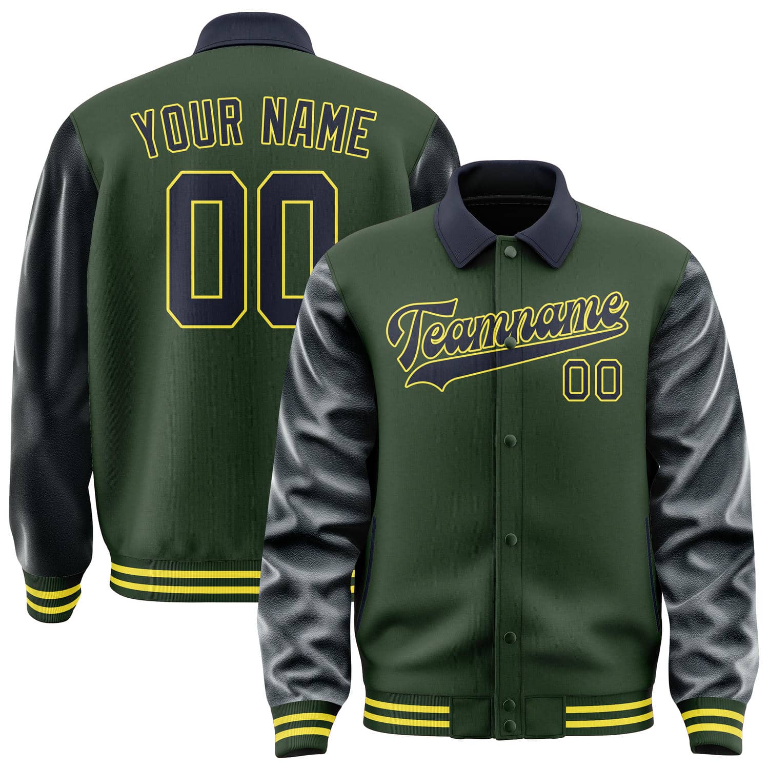 Custom Dark Green Navy Jacket