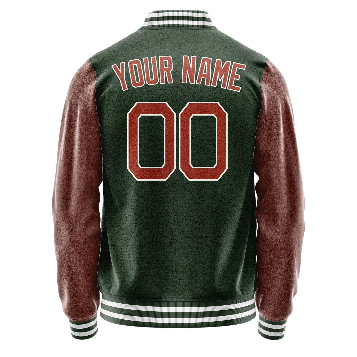 Custom Dark Green Coral Red Jacket JA0606160618B21816