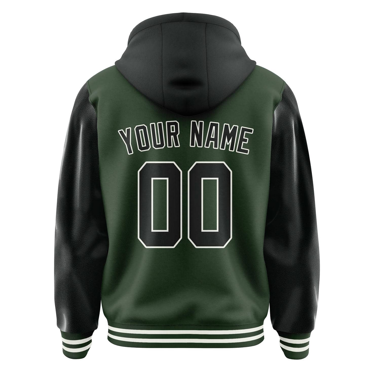 Custom Dark Green Black Jacket