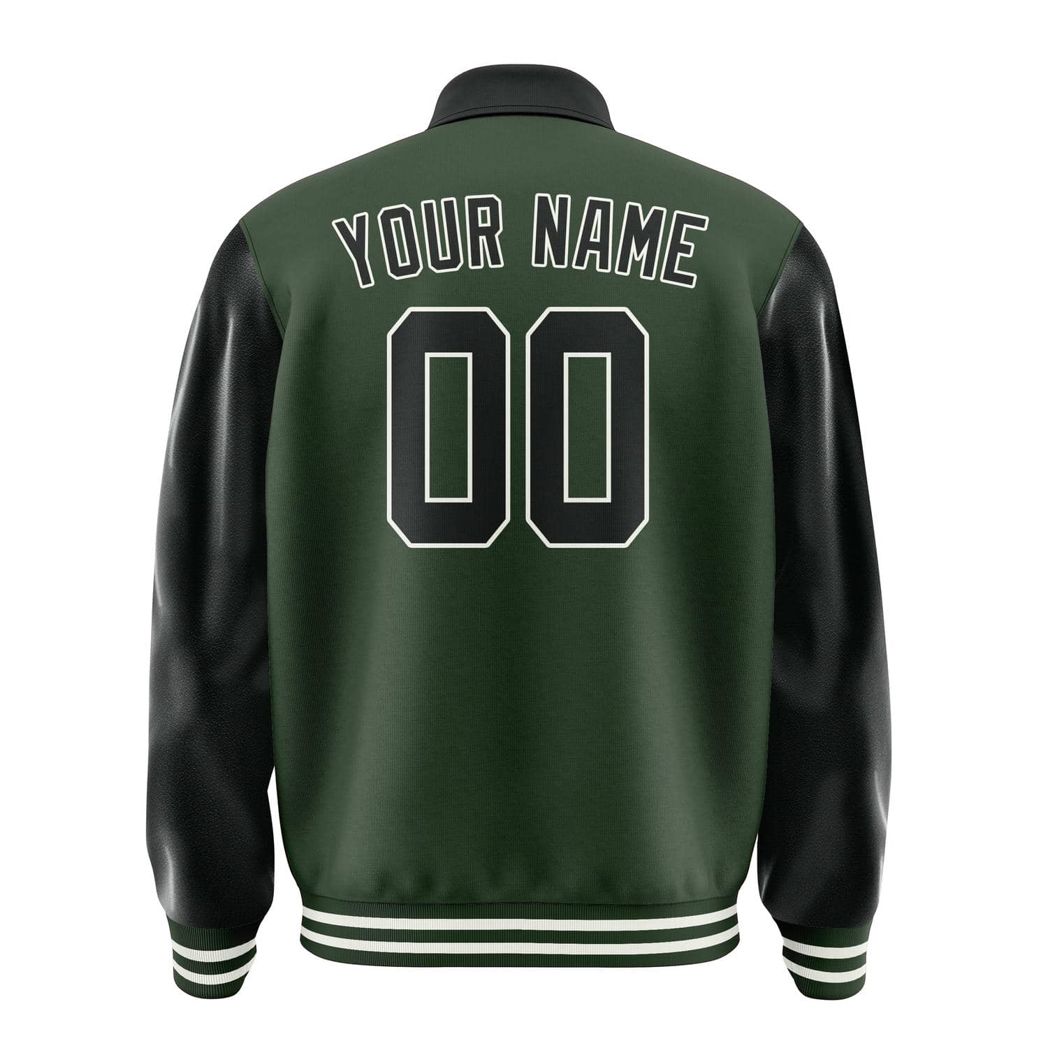 Custom Dark Green Black Jacket
