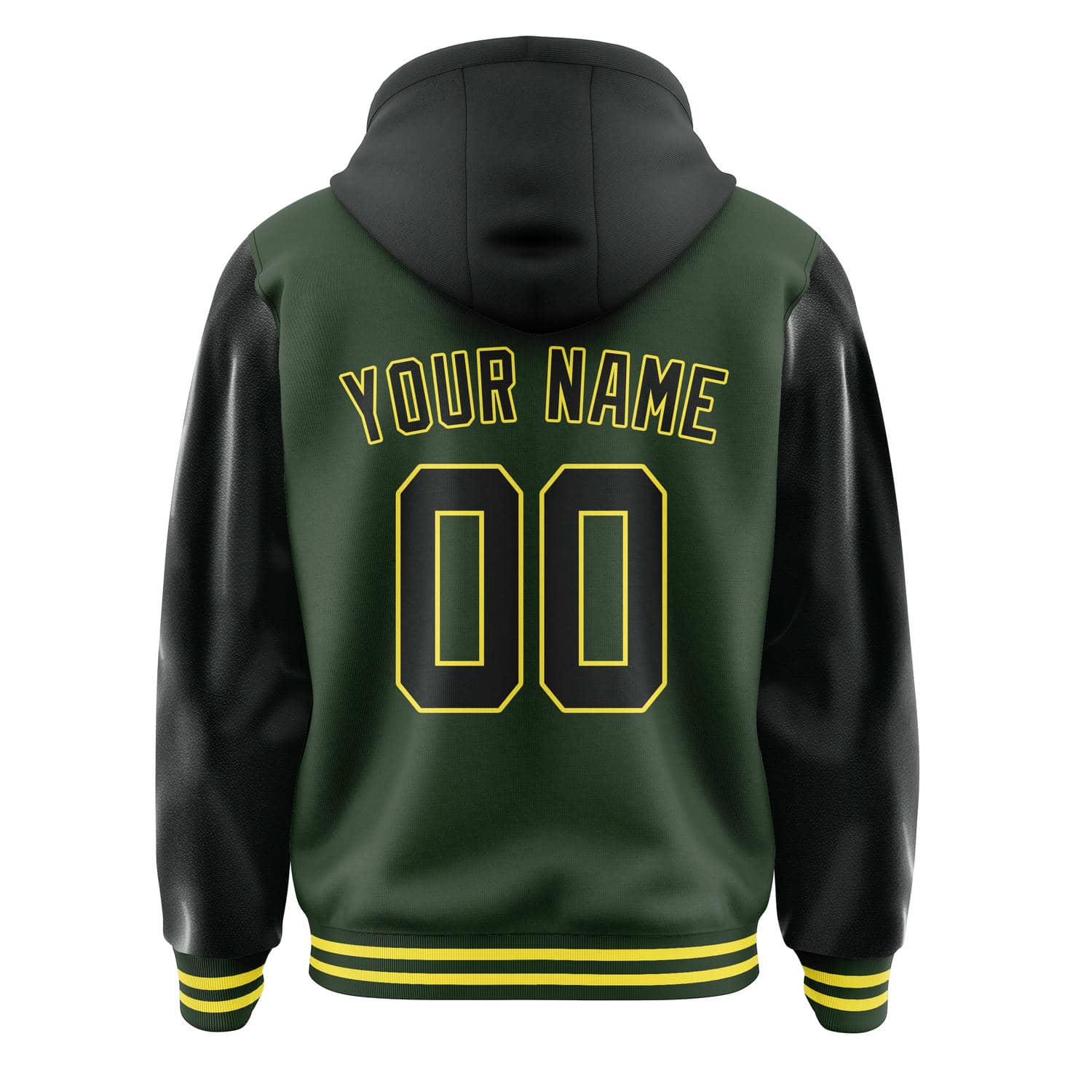Custom Dark Green Black Jacket