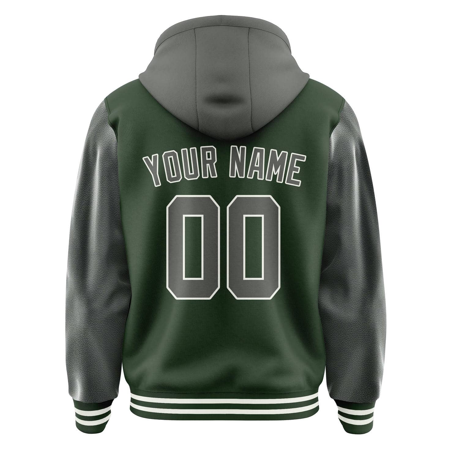 Custom Dark Green Dark Grey Jacket