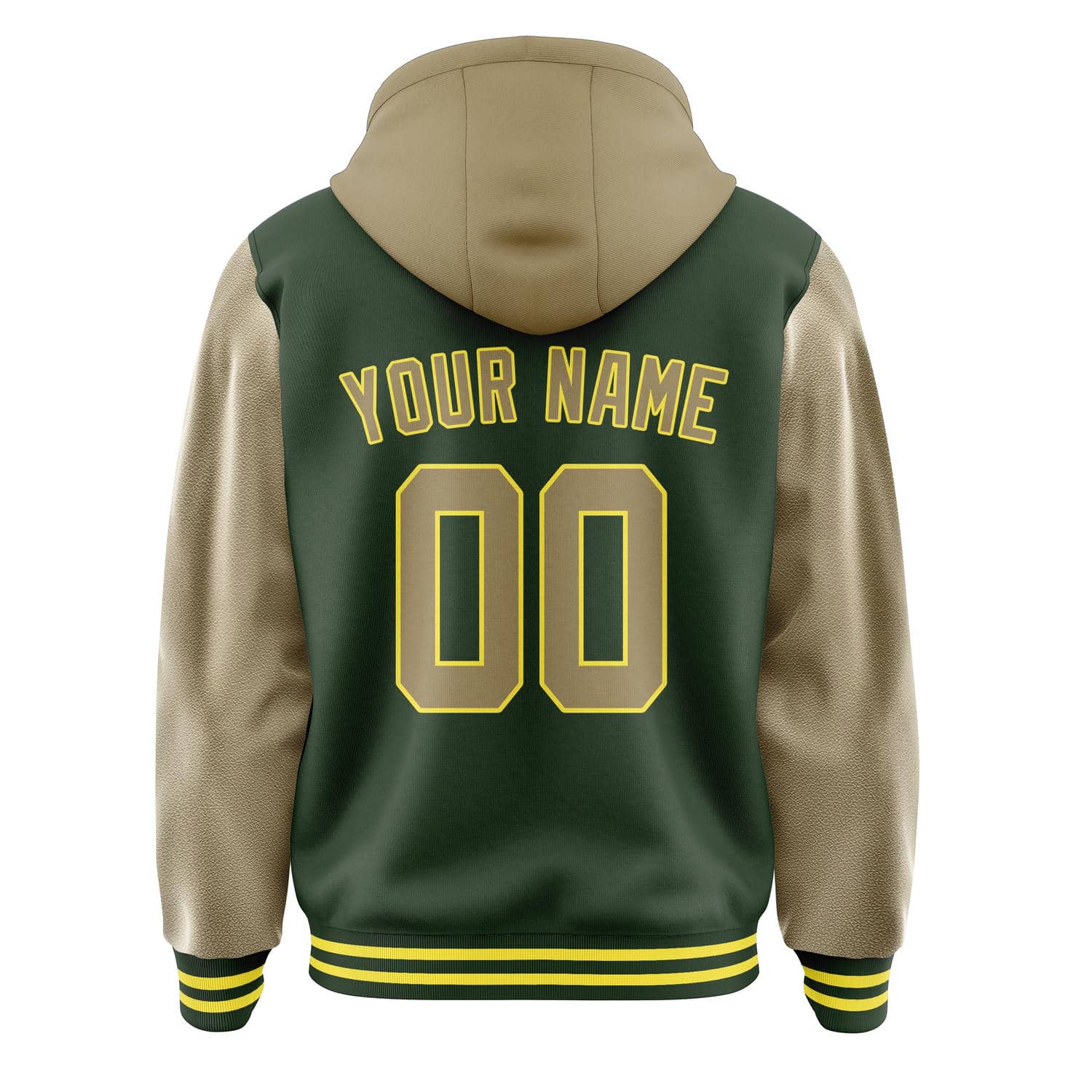 Custom Dark Green Light Khaki Jacket