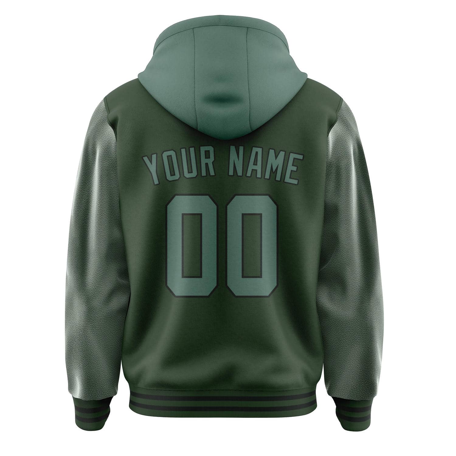 Custom Dark Green Blue Green Jacket