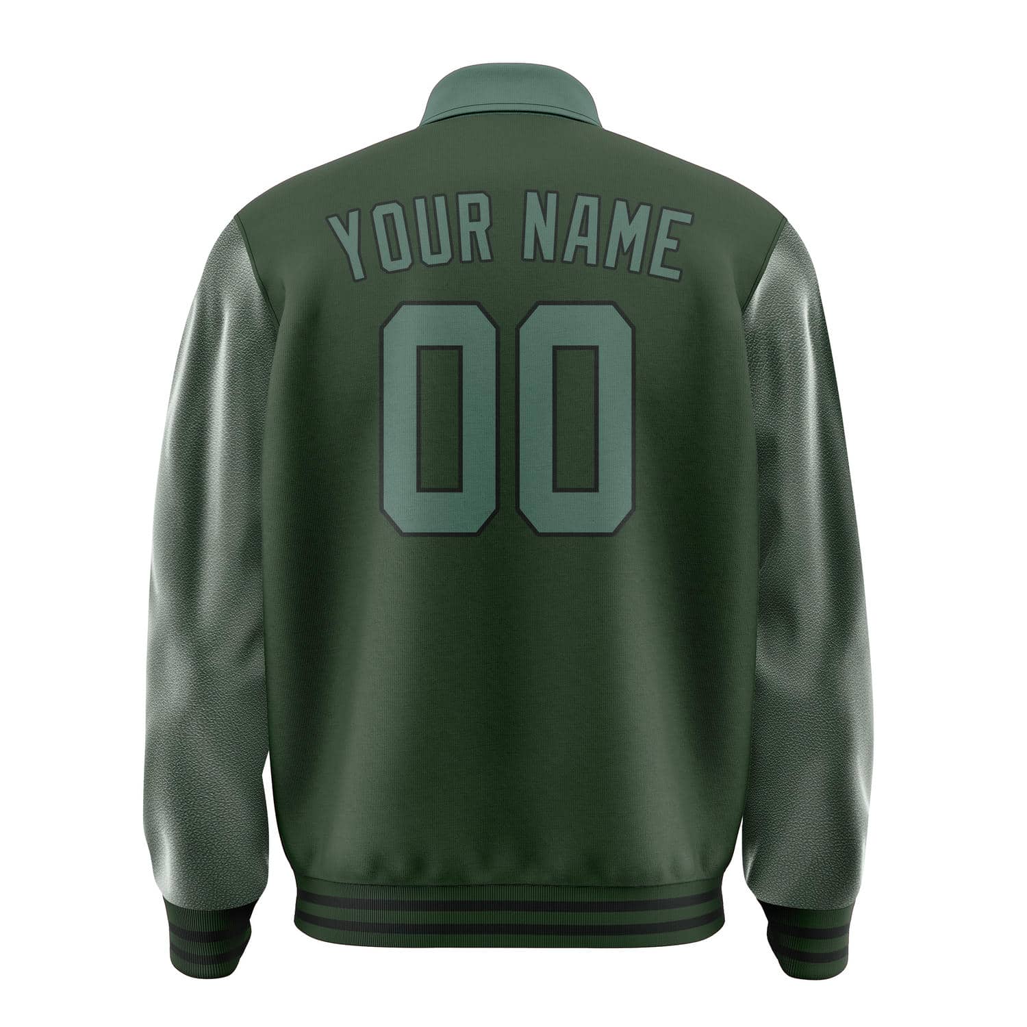 Custom Dark Green Blue Green Jacket