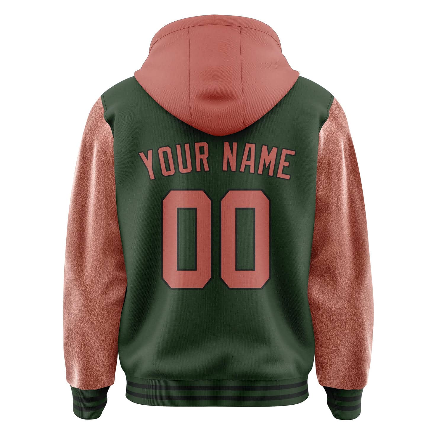 Custom Dark Green Copper Rose Jacket