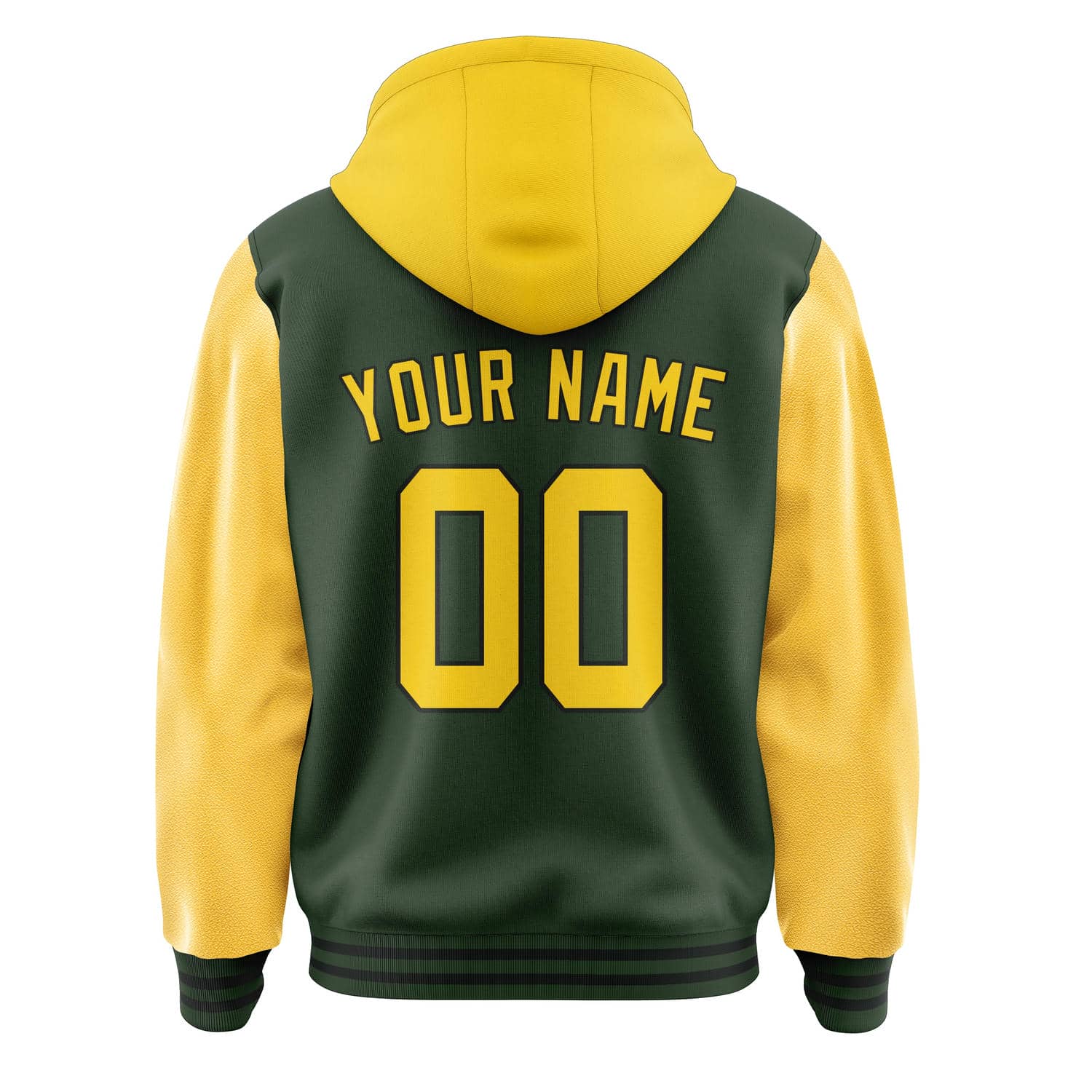 Custom Dark Green Gold Jacket