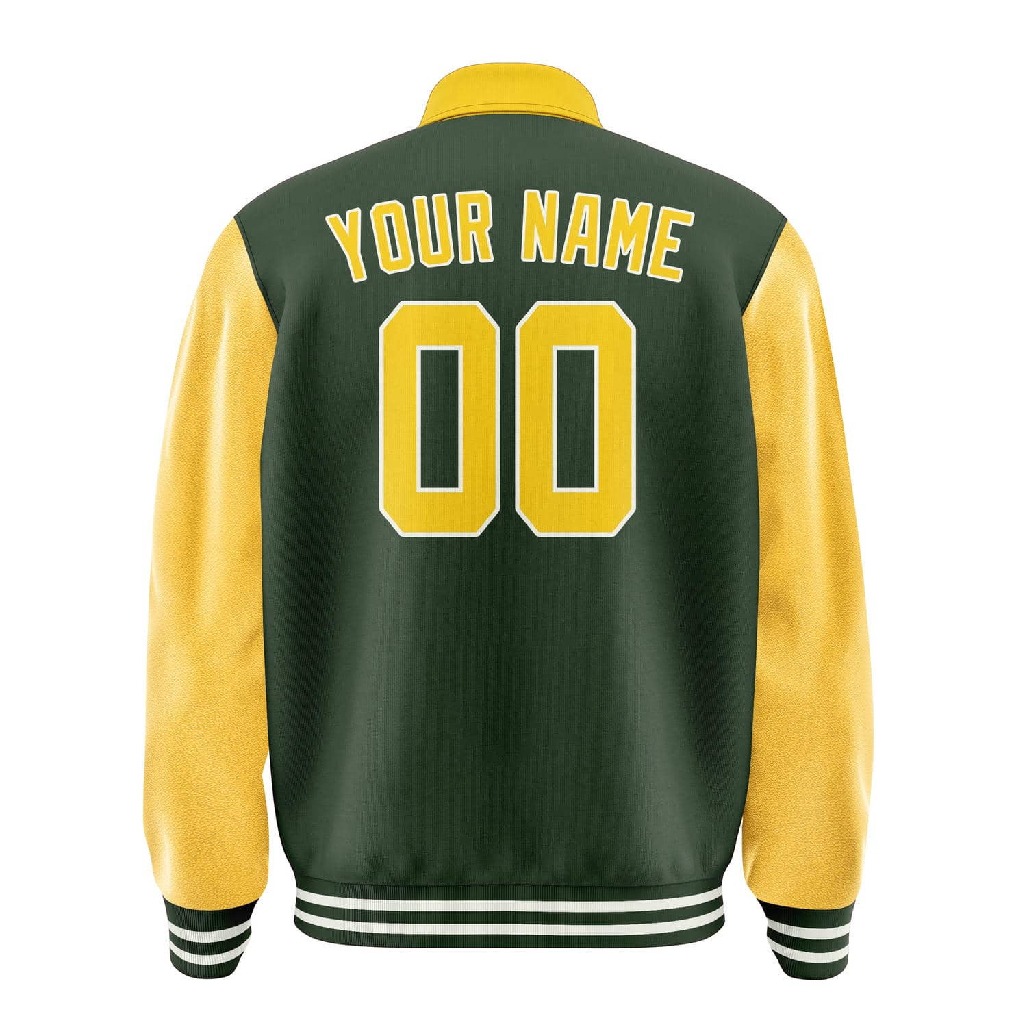 Custom Dark Green Gold Jacket