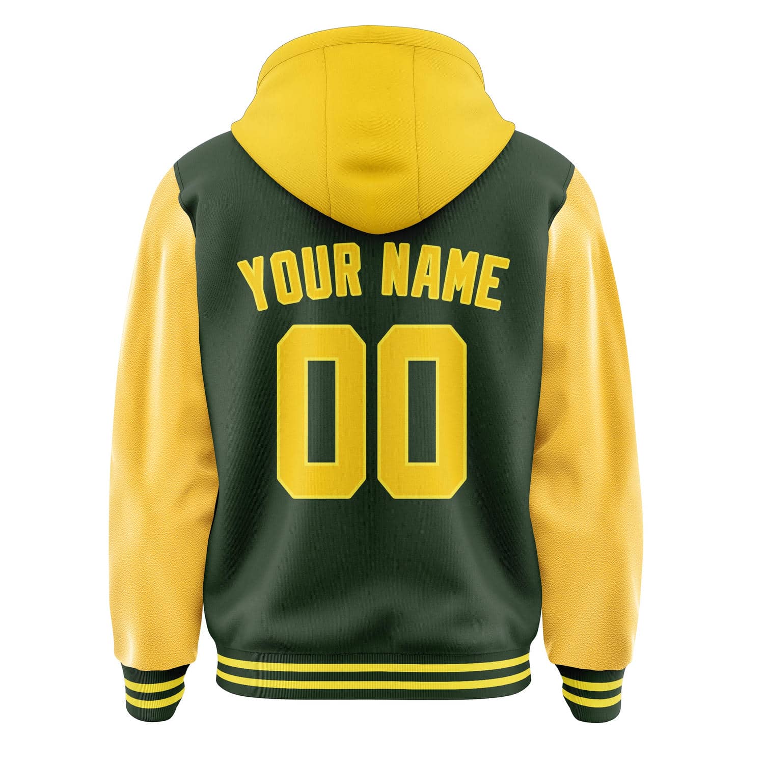 Custom Dark Green Gold Jacket