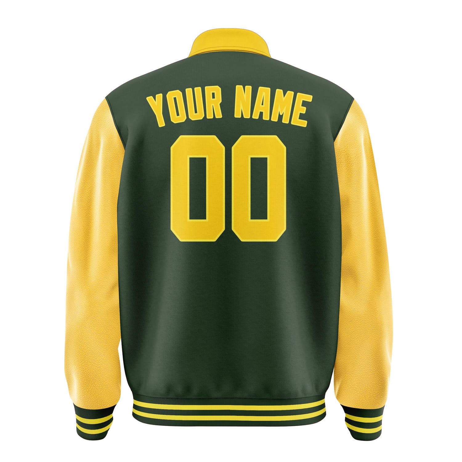 Custom Dark Green Gold Jacket