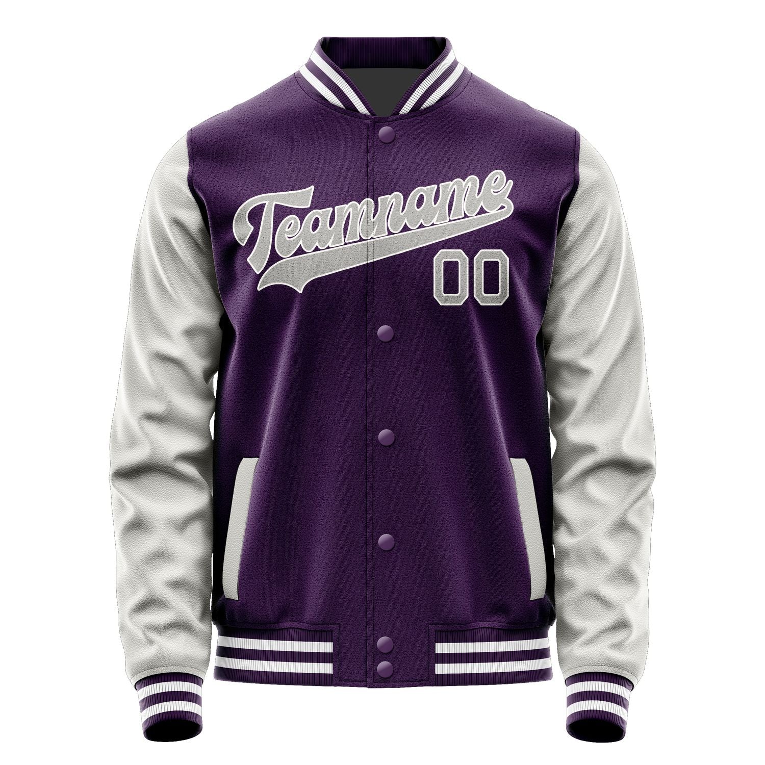 Custom Purple Gray Jacket JA0707040718B31804