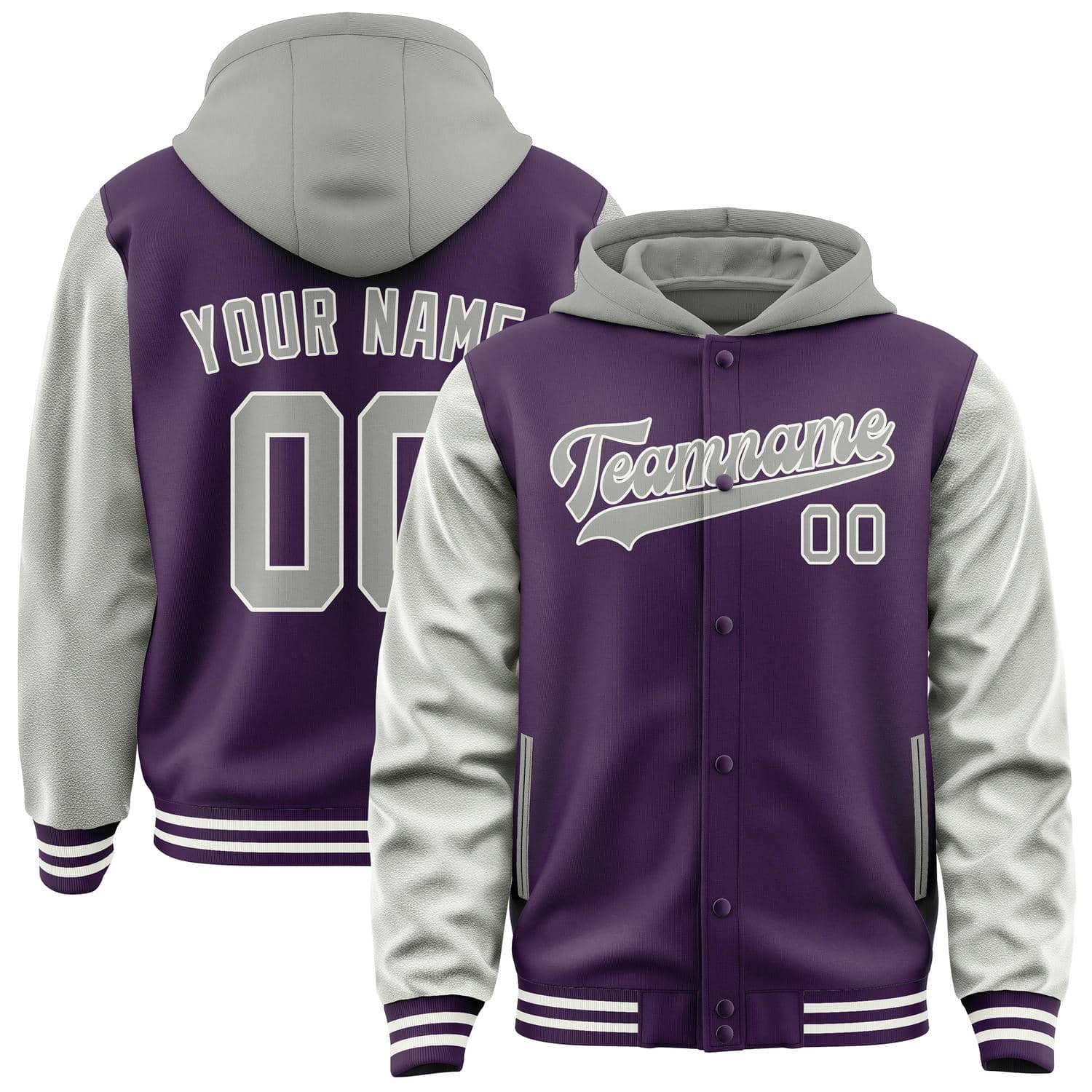 Custom Purple Gray Jacket