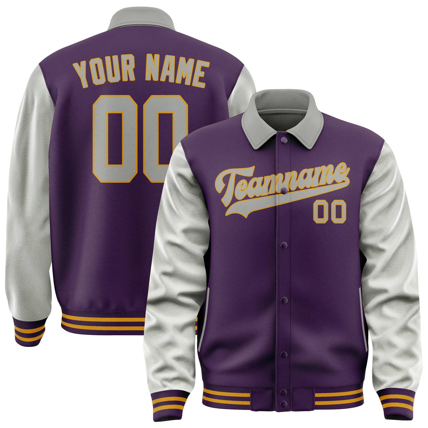 Custom Purple Gray Jacket