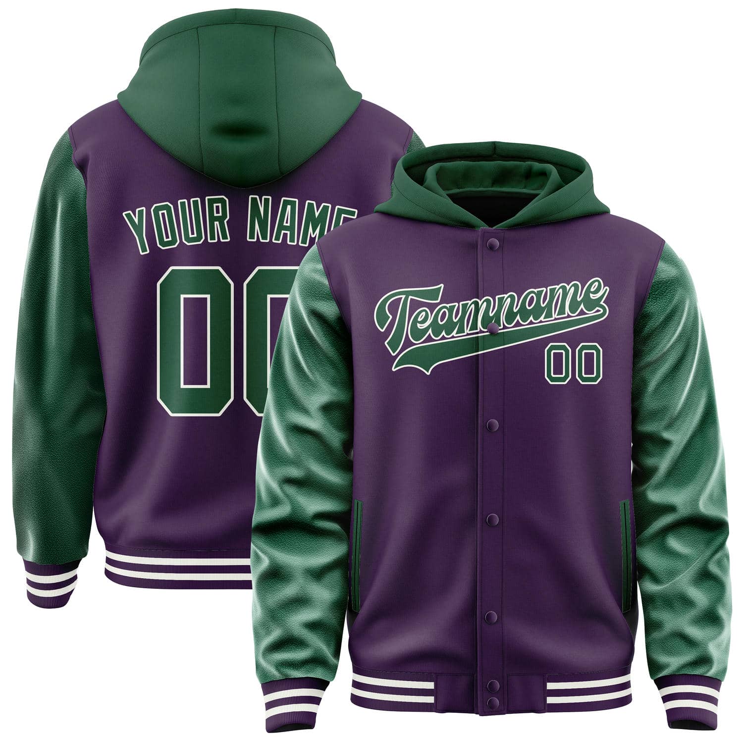 Custom Purple Green Jacket