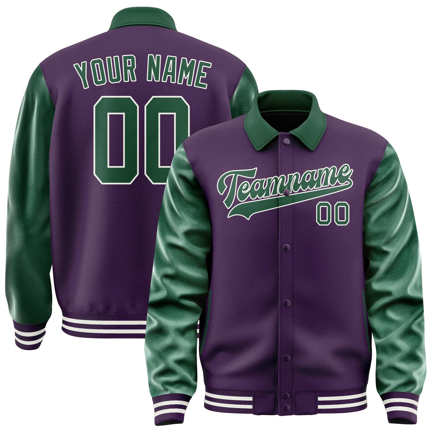 Custom Purple Green Jacket