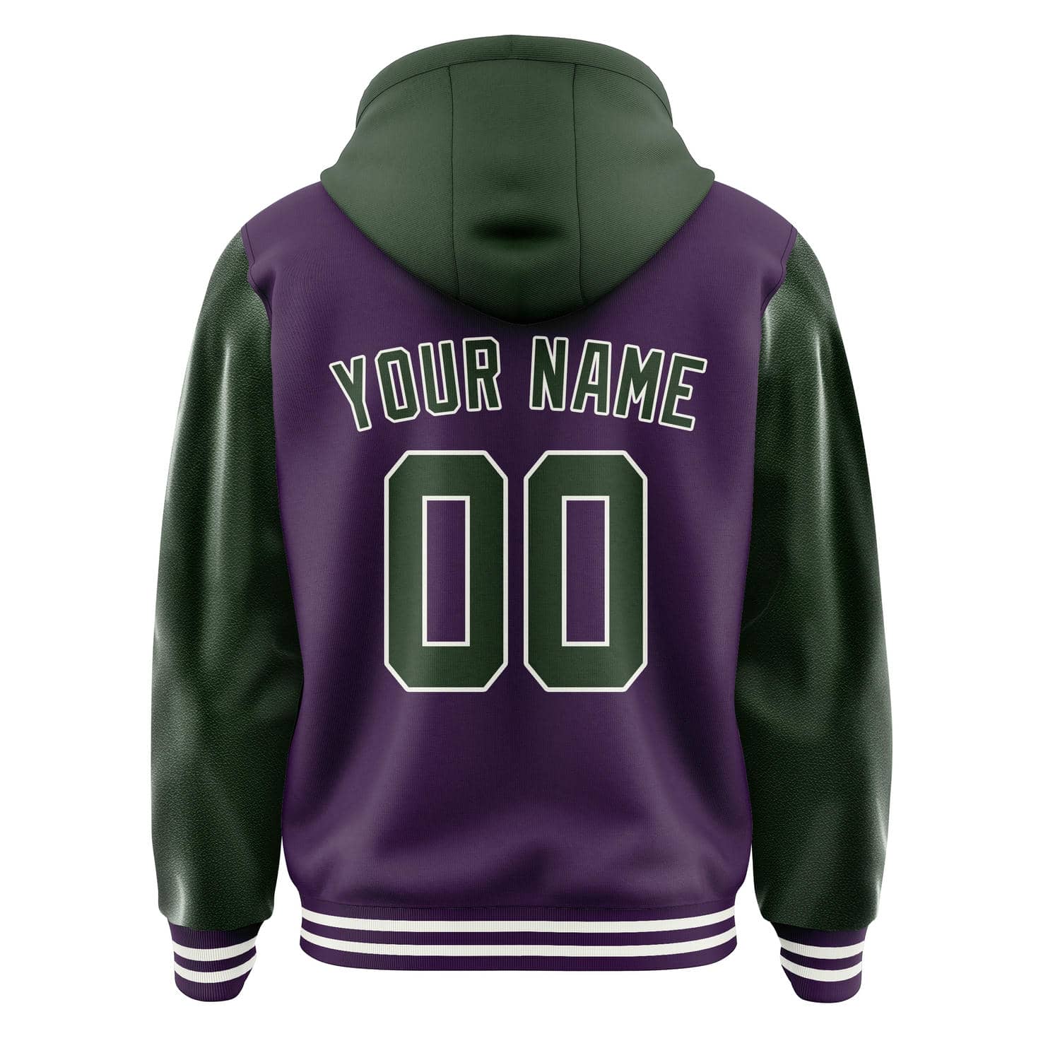Custom Purple Dark Green Jacket