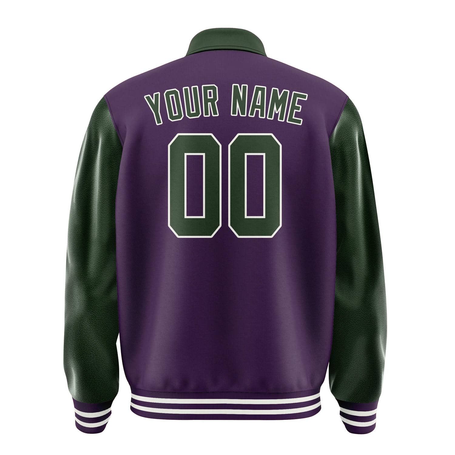Custom Purple Dark Green Jacket