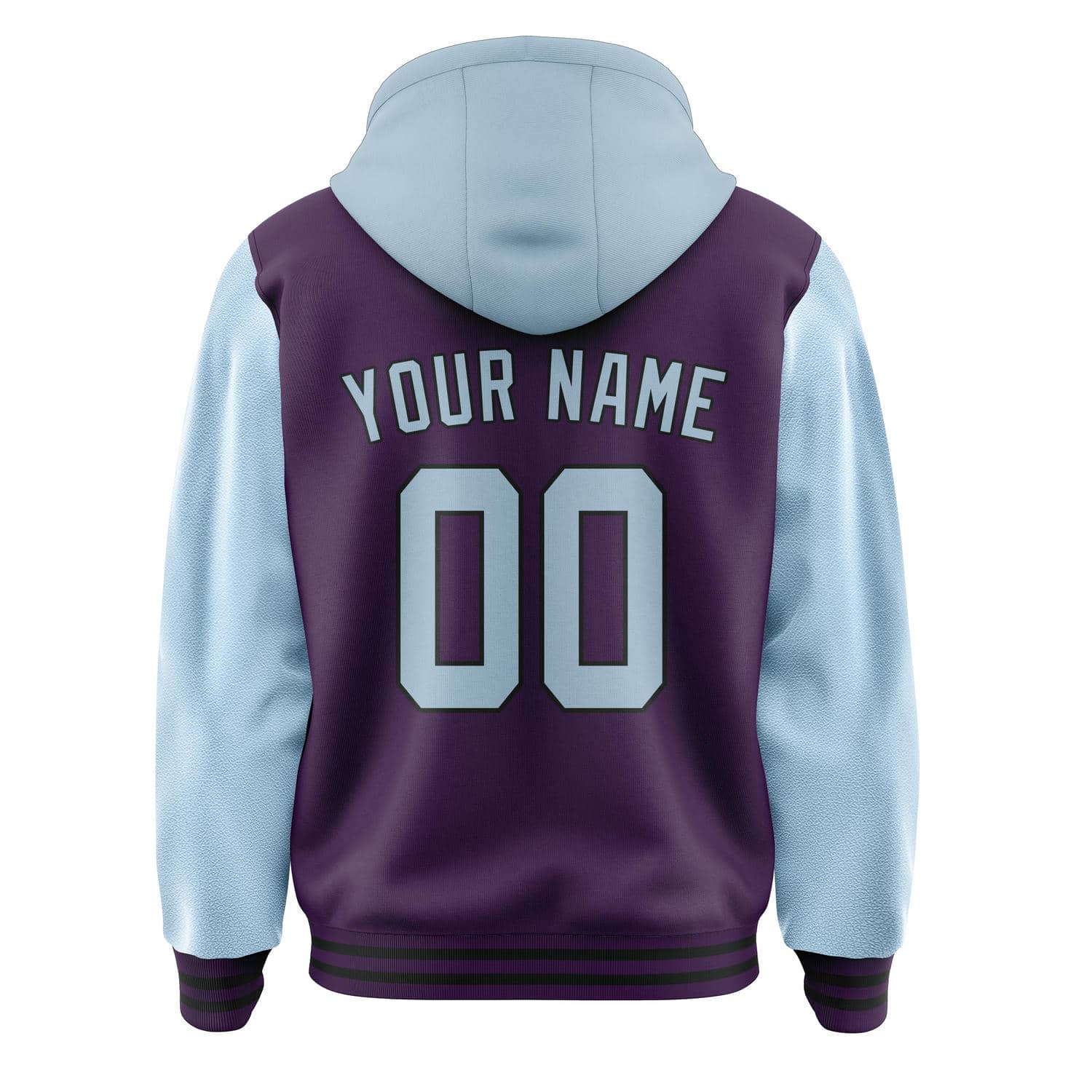 Custom Purple Light Blue Jacket