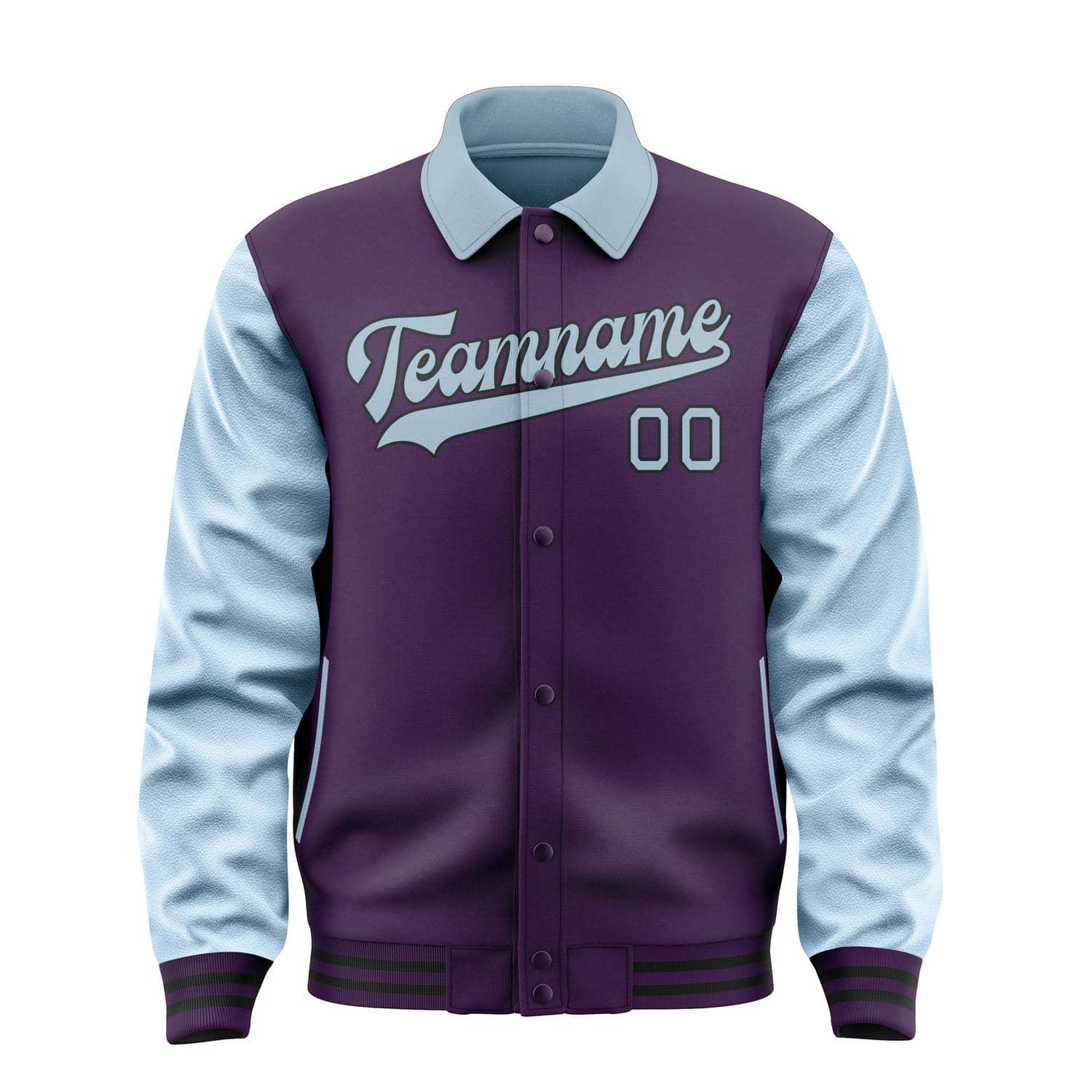 Custom Purple Light Blue Jacket