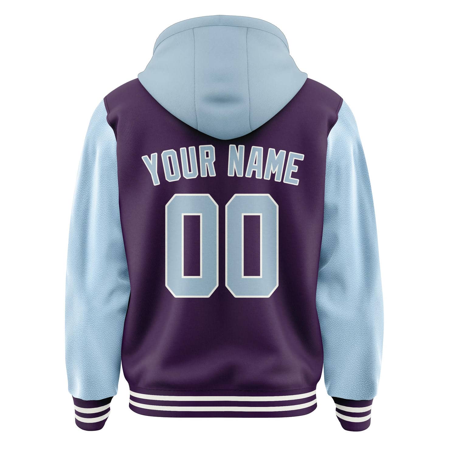 Custom Purple Light Blue Jacket