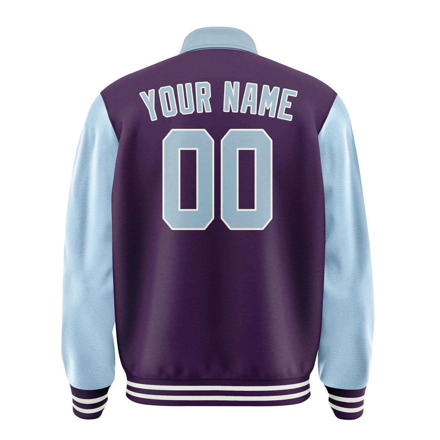 Custom Purple Light Blue Jacket