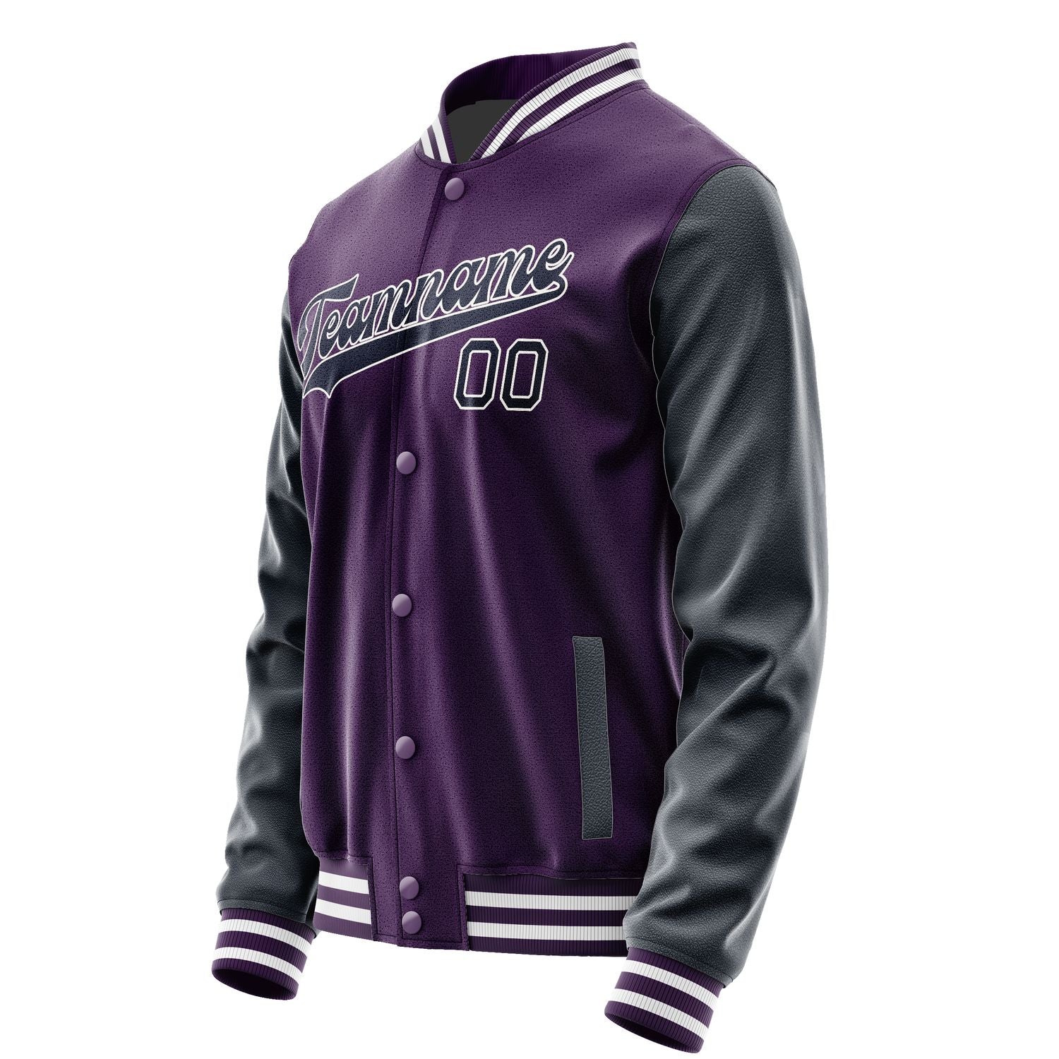 Custom Purple Navy Jacket JA0707110718B31811