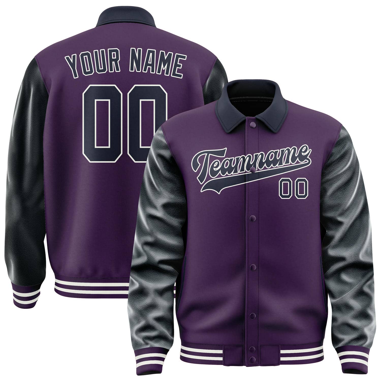 Custom Purple Navy Jacket