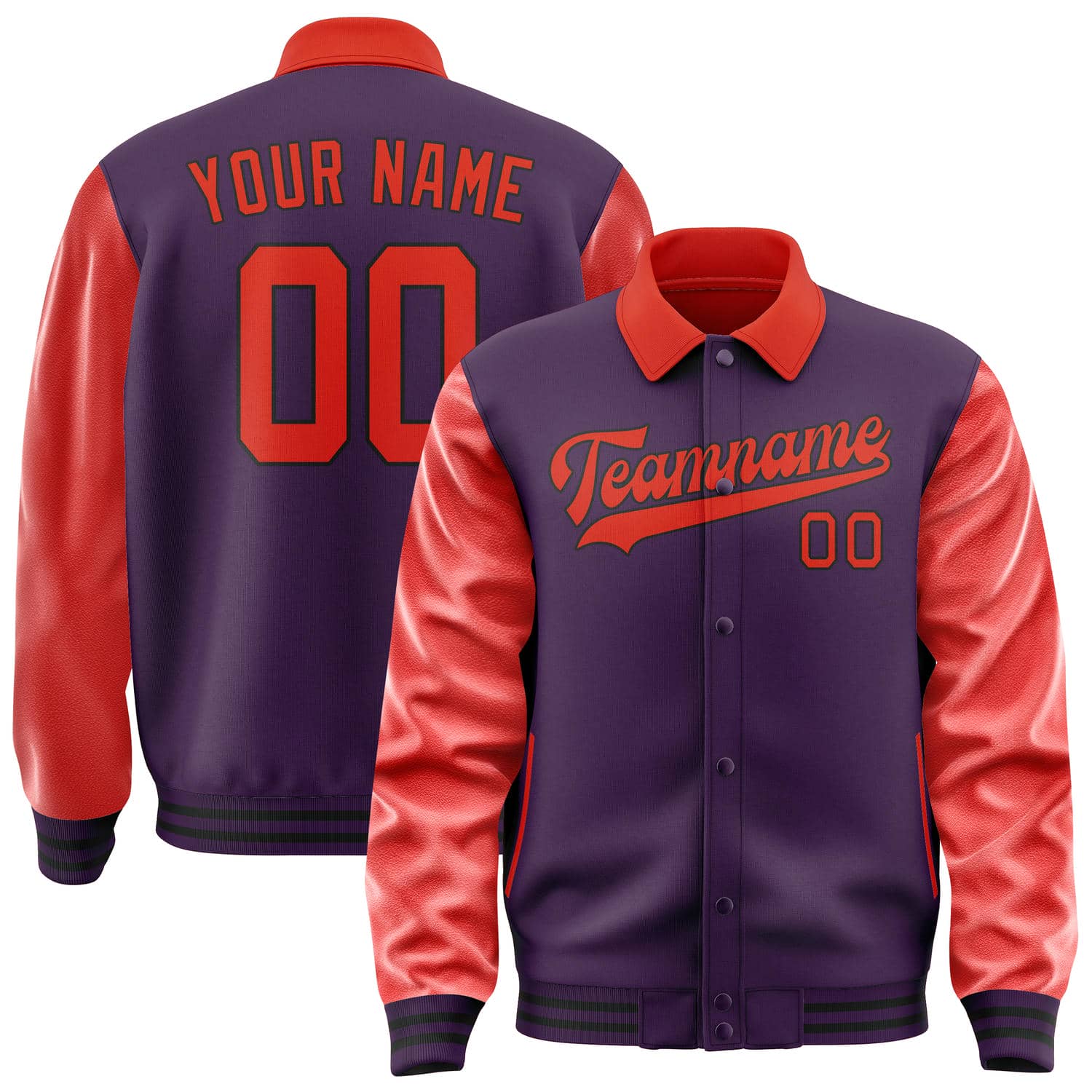 Custom Purple Orange Red Jacket