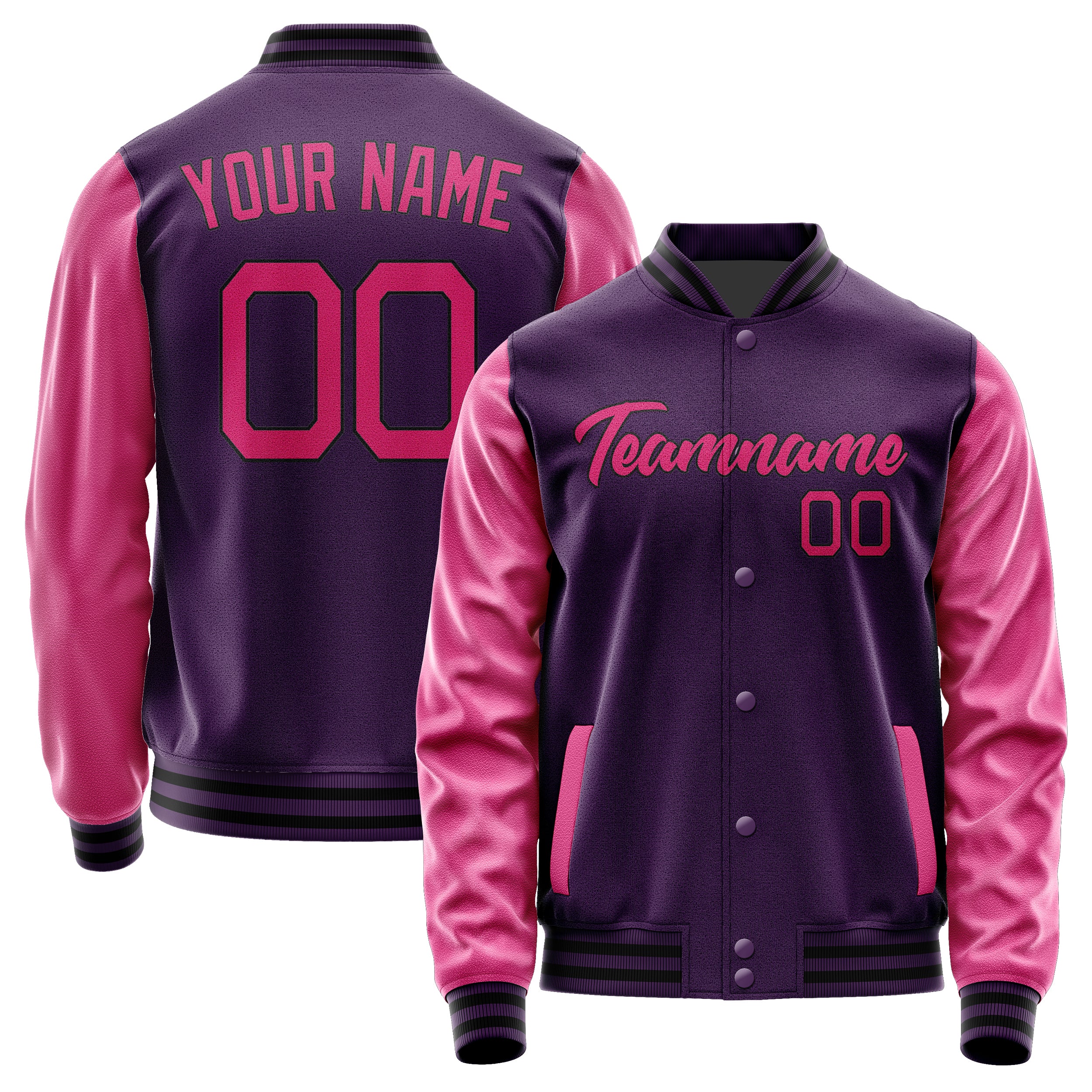 Custom Purple Pink Jacket JA0707130717B21713