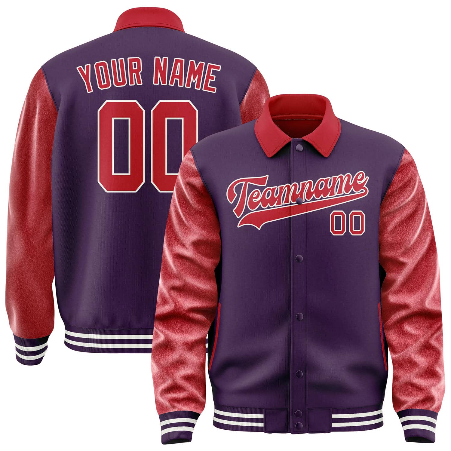 Custom Purple Red Jacket