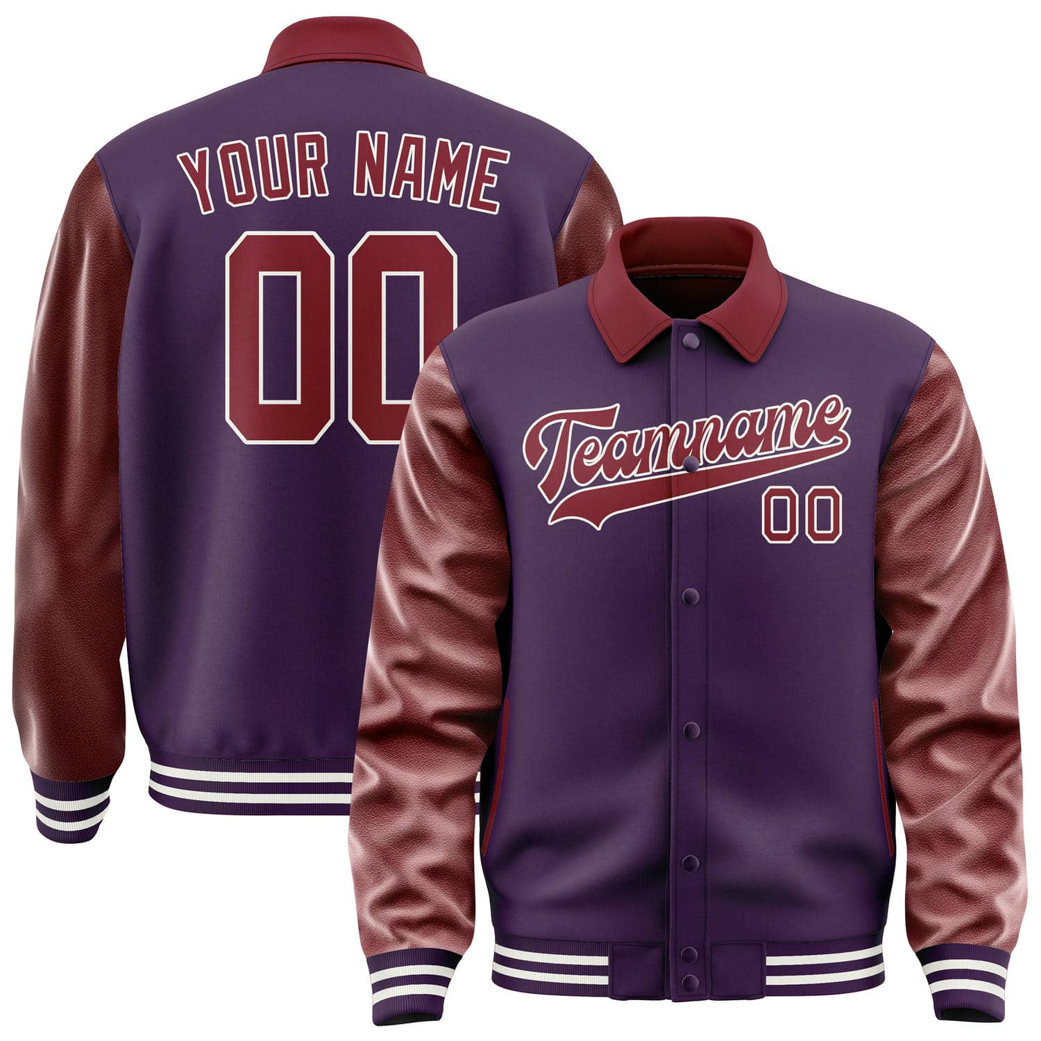 Custom Purple Crimson Red Jacket