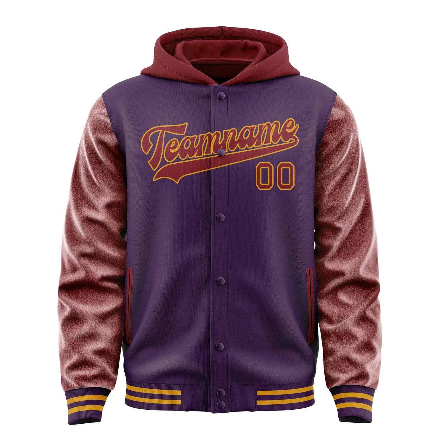 Custom Purple Crimson Red Jacket