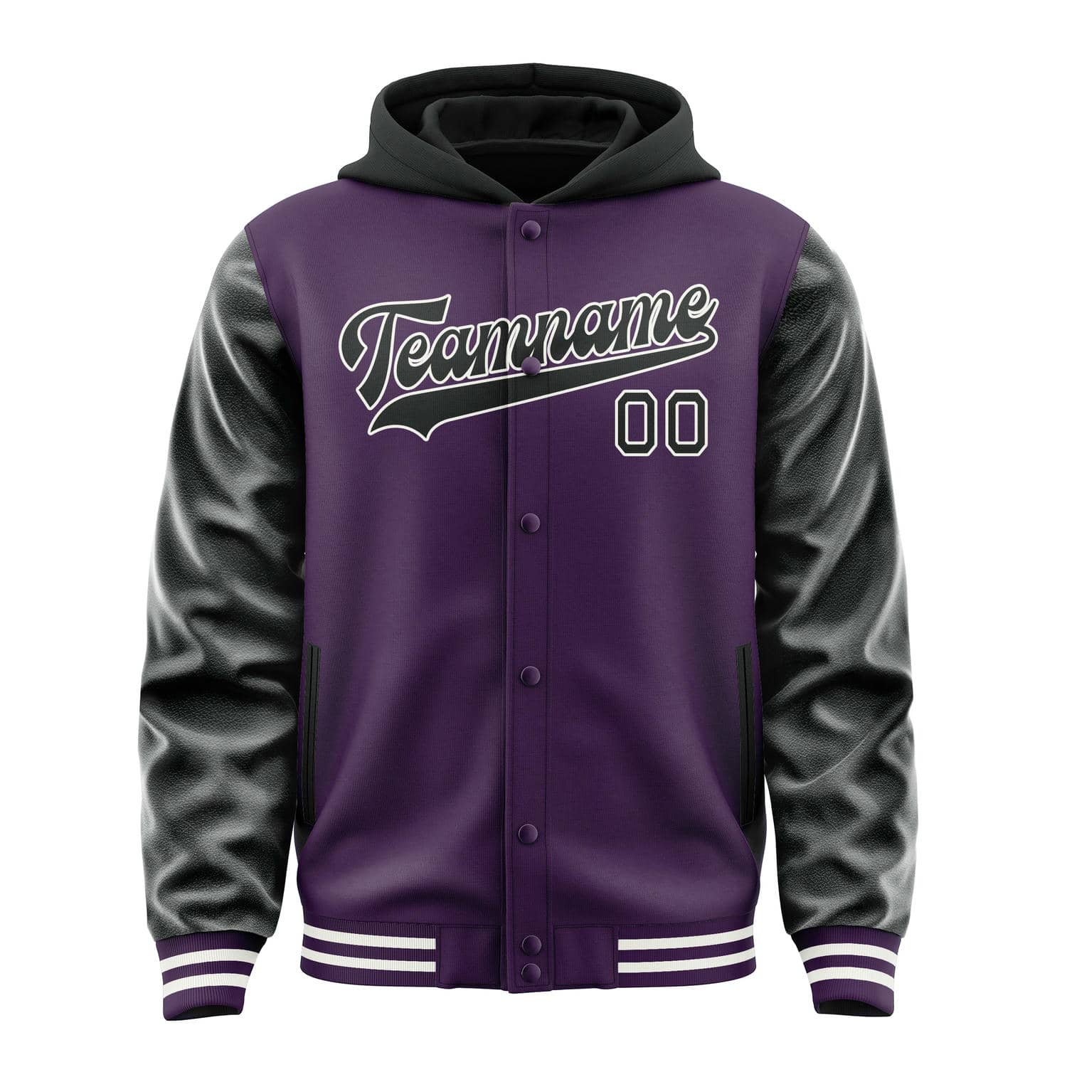 Custom Purple Black Jacket