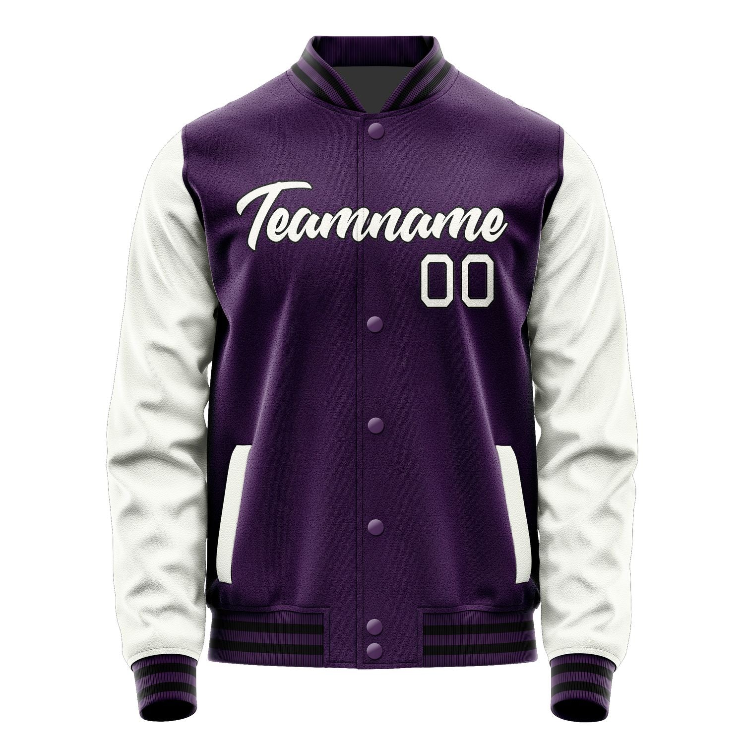 Custom Purple Black Jacket JA0707170719B21917