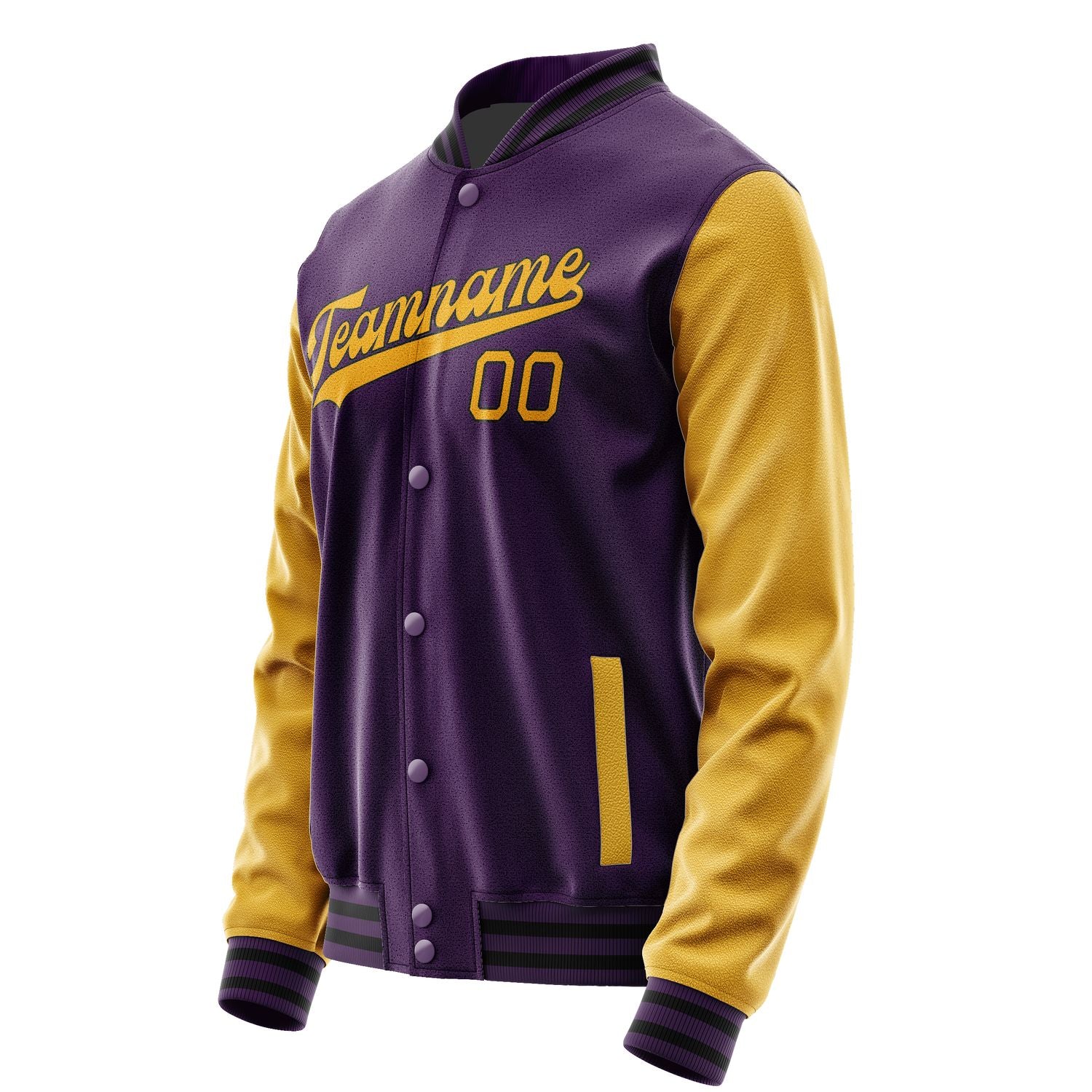 Custom Purple Yellow Jacket JA0707190717B31719