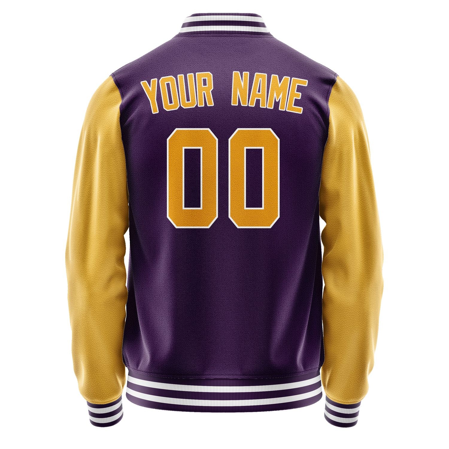 Custom Purple Yellow Jacket JA0707190718B31819