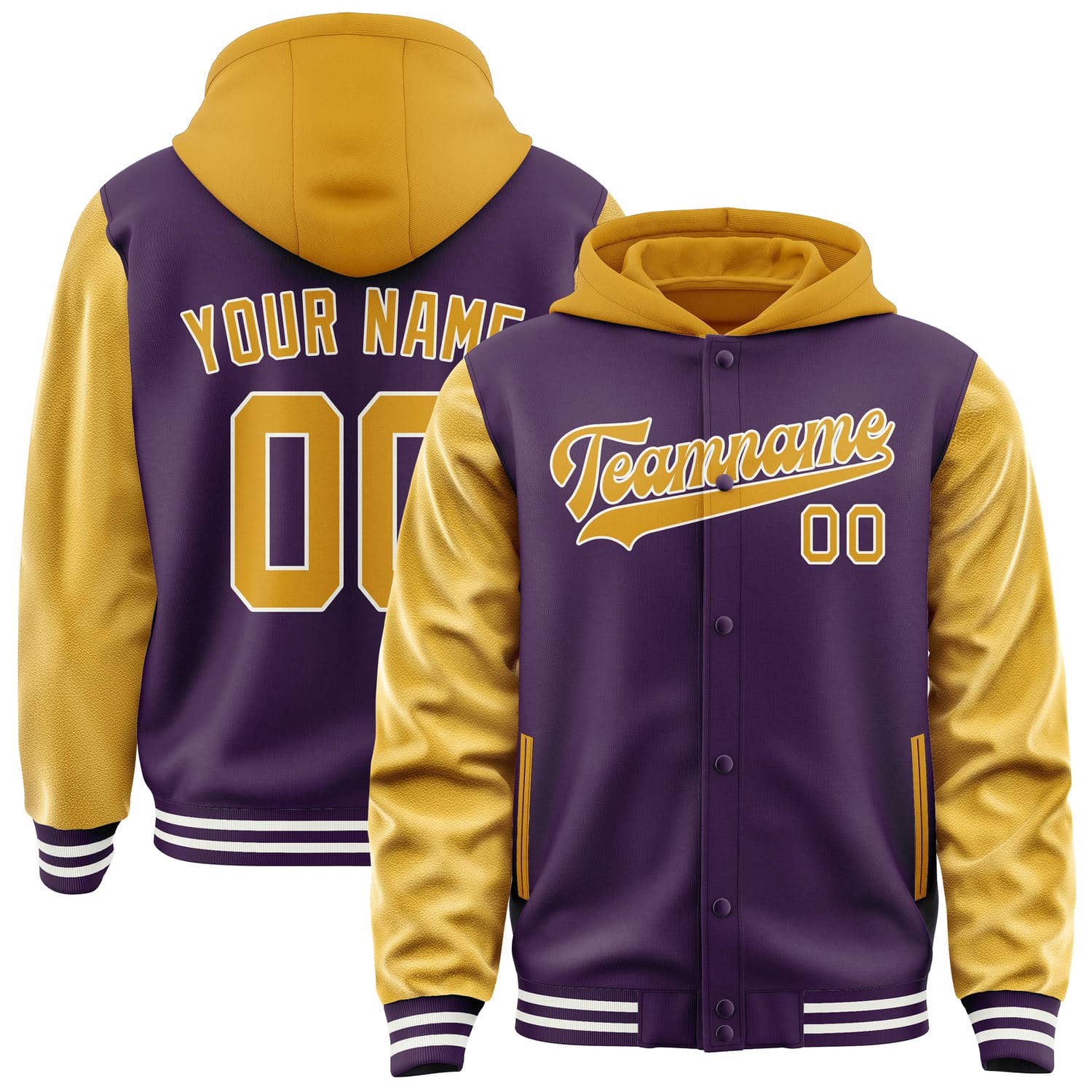 Custom Purple Yellow Jacket
