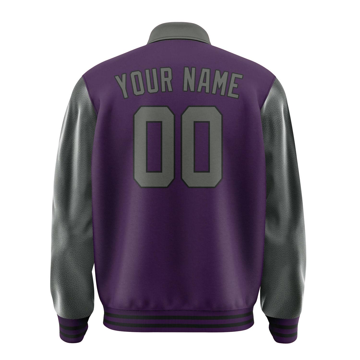 Custom Purple Dark Grey Jacket
