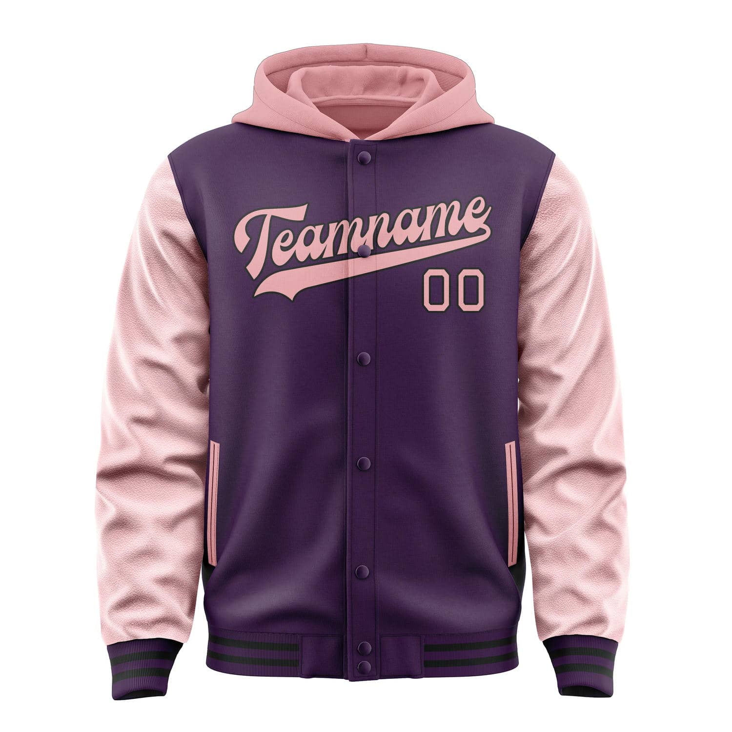 Custom Purple Light Pink Jacket