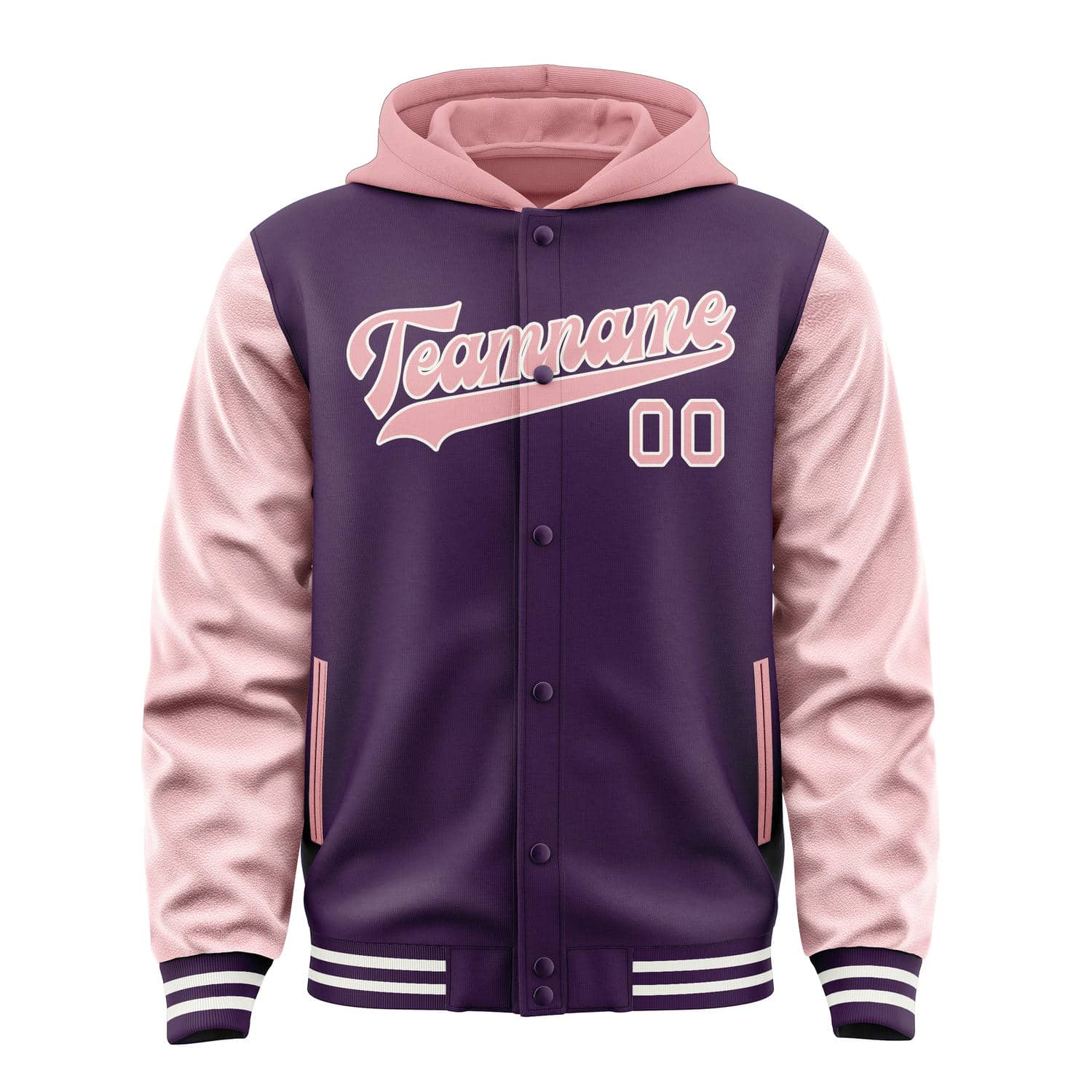 Custom Purple Light Pink Jacket