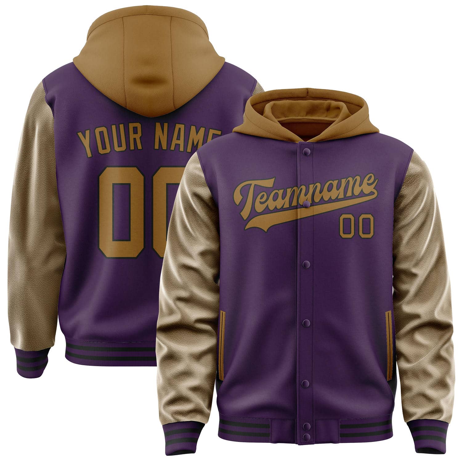 Custom Purple Khaki Jacket