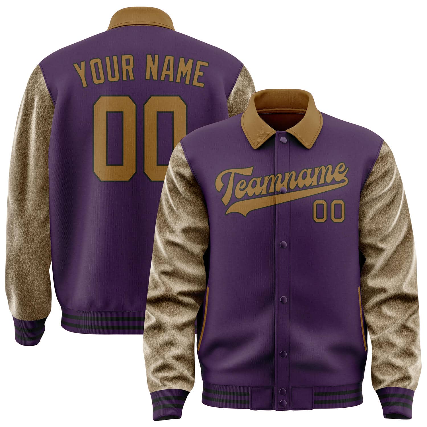 Custom Purple Khaki Jacket