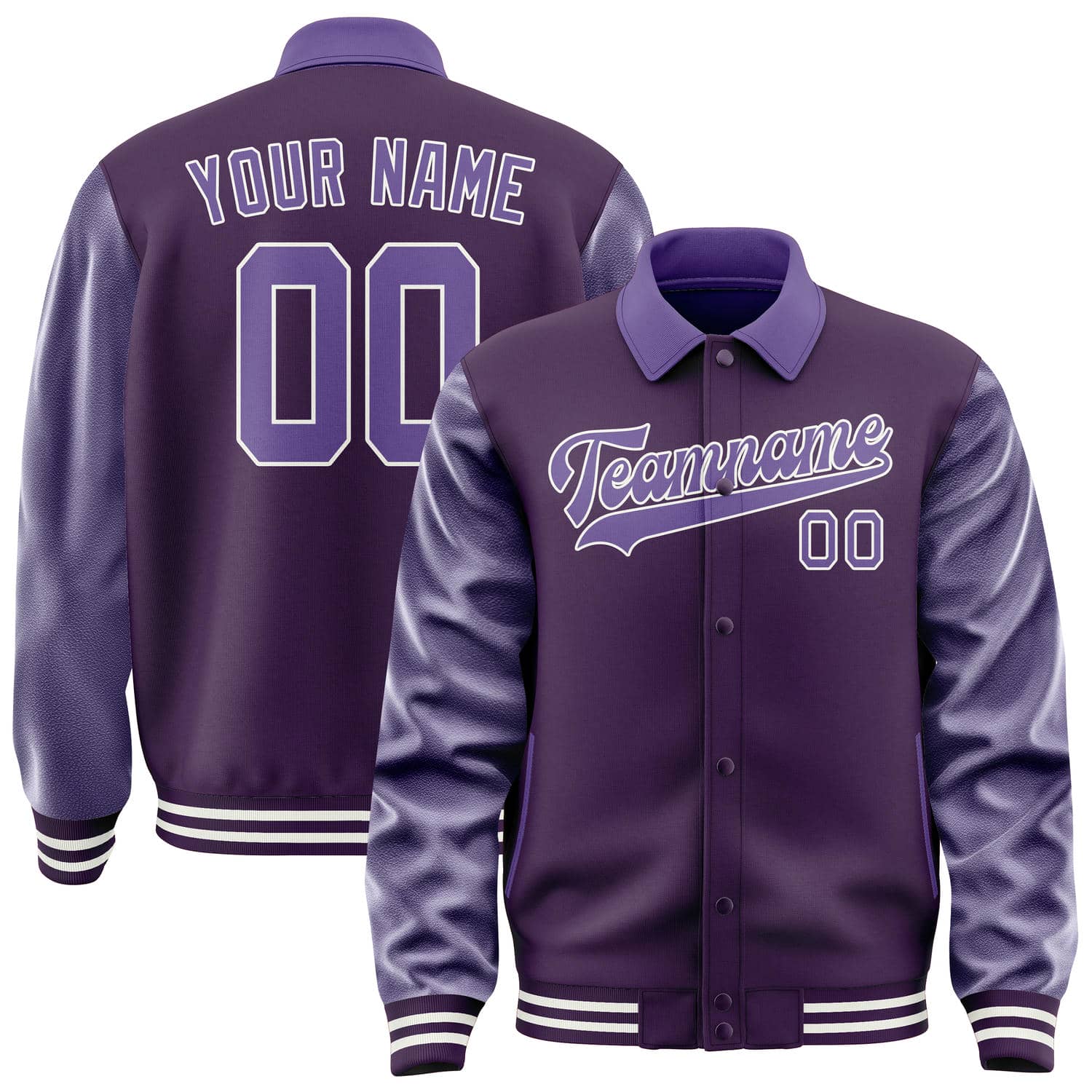 Custom Purple Light Purple Jacket