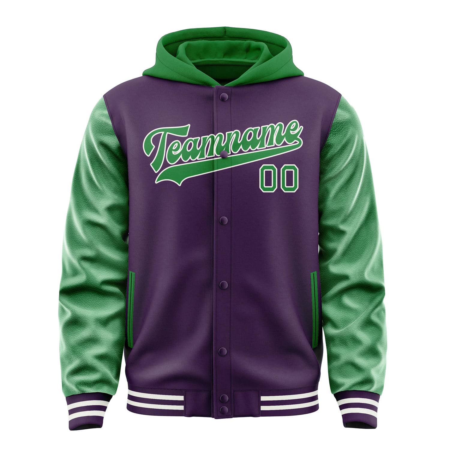 Custom Purple Emerald Green Jacket