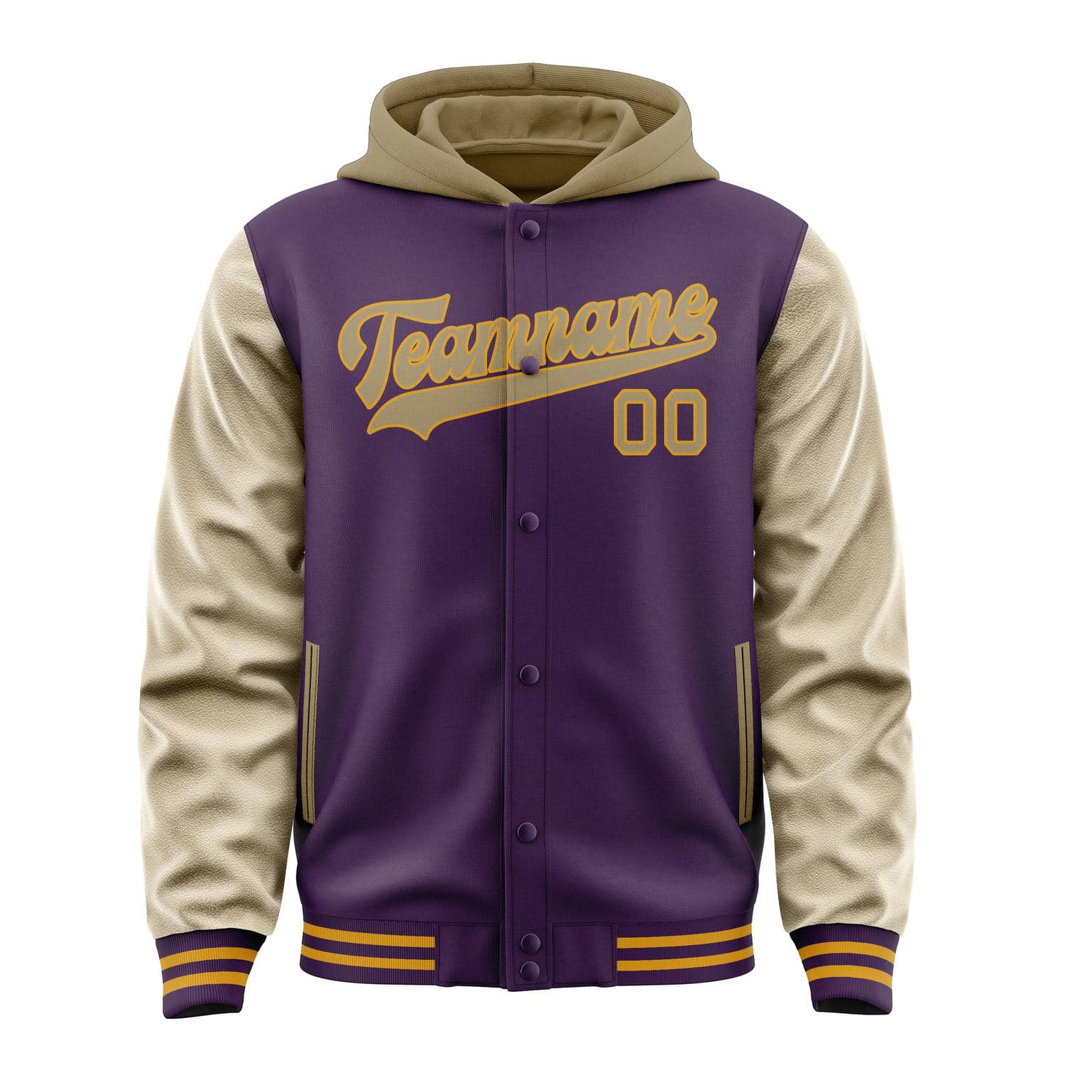 Custom Purple Light Khaki Jacket