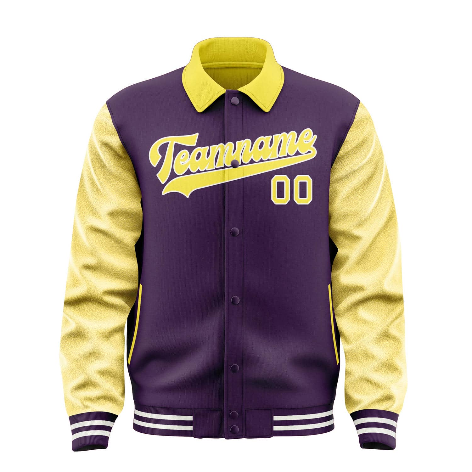 Custom Purple Light Yellow Jacket