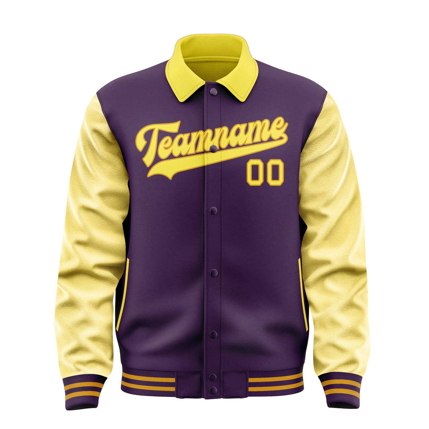 Custom Purple Light Yellow Jacket